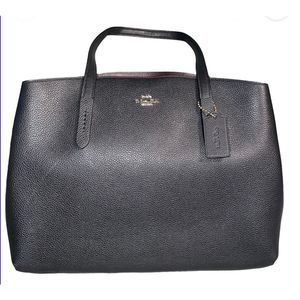 Coach Charlie 40 Carryall Black leather